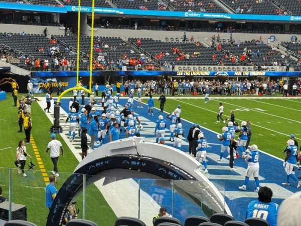 SoFi Stadium, section: C106, row: 12, seat: 1