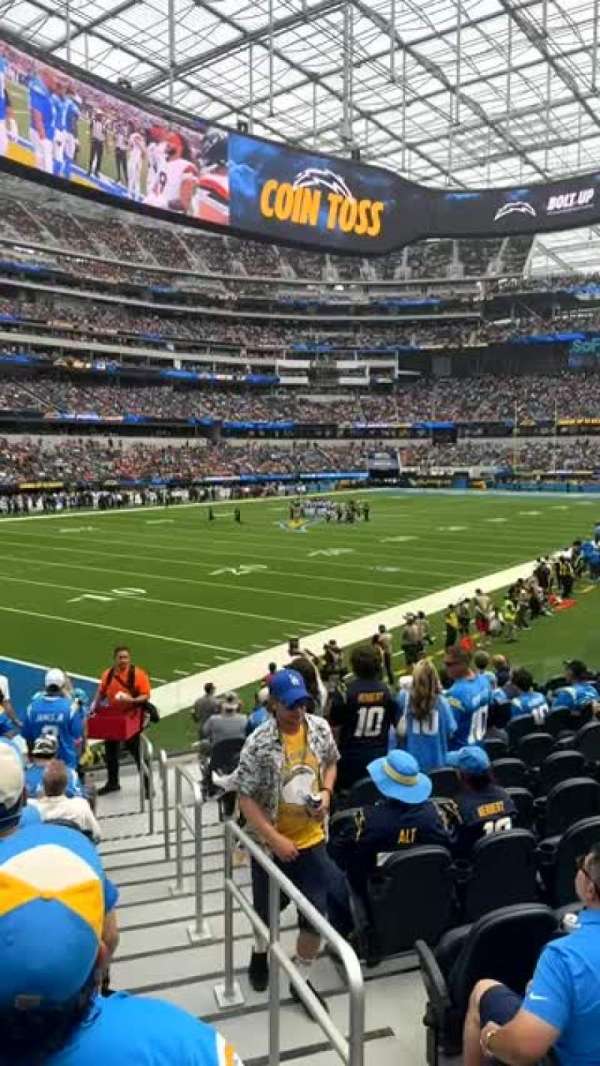 SoFi Stadium, section: C106, row: 12, seat: 1