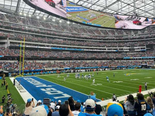 SoFi Stadium, section: C106, row: 12, seat: 1