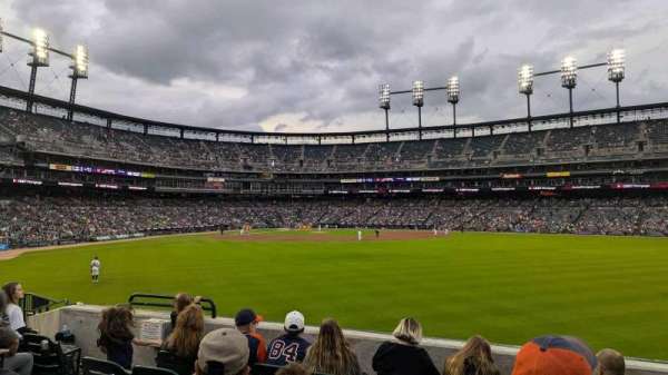 Comerica Park, section: 101, row: K, seat: 11