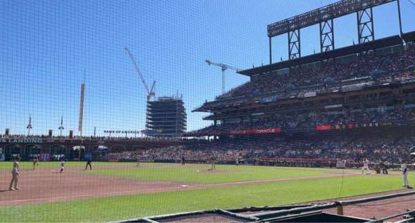 Oracle Park, section: 125, row: 3, seat: 10