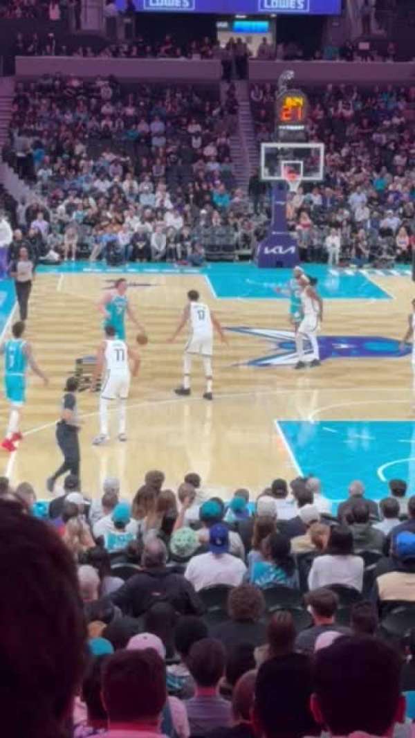 Spectrum Center, section: 101, row: Q, seat: 9