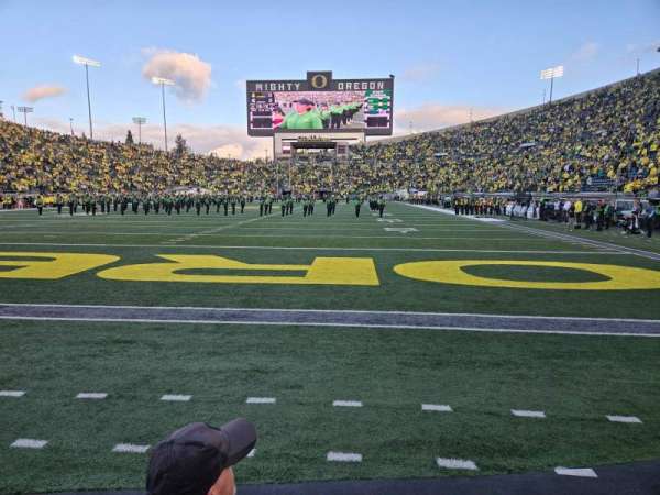 Autzen Stadium, section: 40, row: 1, seat: 1