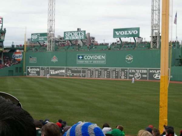 Fenway Park, section: Right Field Box 8, row: Nn, seat: 10