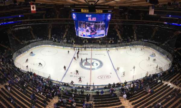 Madison Square Garden, section: 313, row: 1, seat: 12