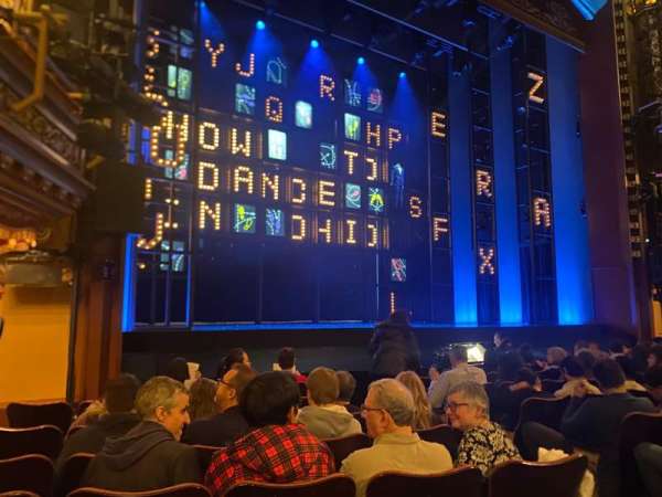 Belasco Theatre, section: Orchestra L, row: H, seat: 9