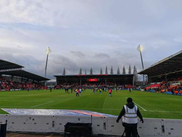 Racecourse Ground, section: B, row: A, seat: 17