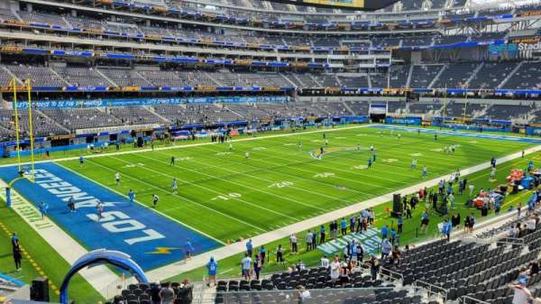 SoFi Stadium, section: 213, row: 3, seat: 1