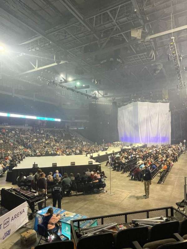 Truist Arena, section: 105, row: J, seat: 8