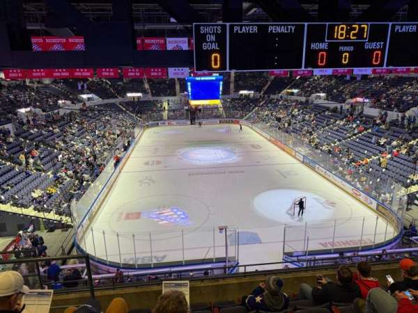 Blue Cross Arena, section: 200, row: F, seat: 23