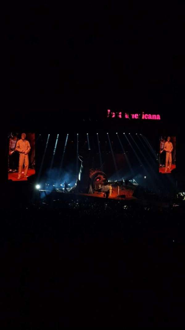 The O2, London, section: 103, row: W, seat: 95