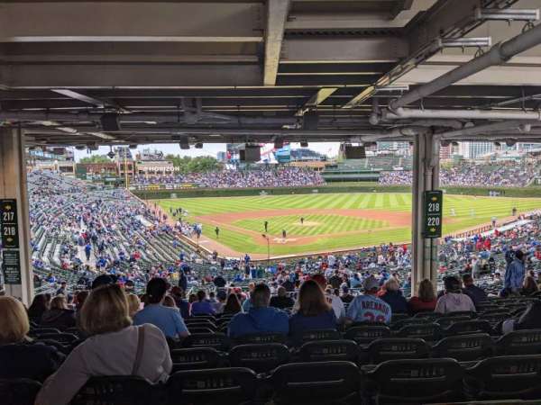 Wrigley Field, section: 218, row: 20, seat: 14