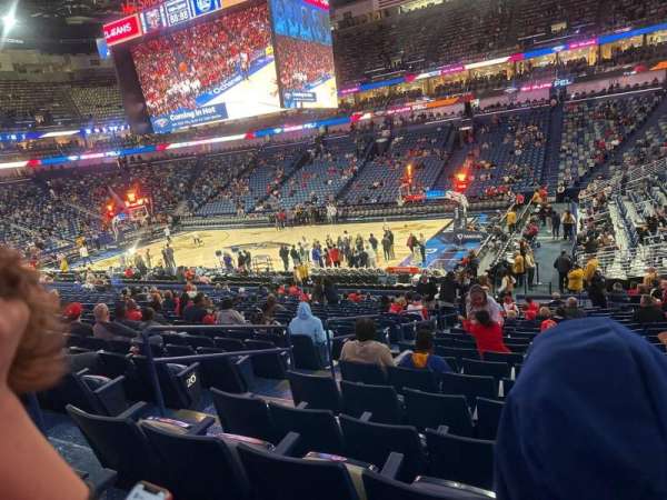 Smoothie King Center, section: 110, row: 24, seat: 14