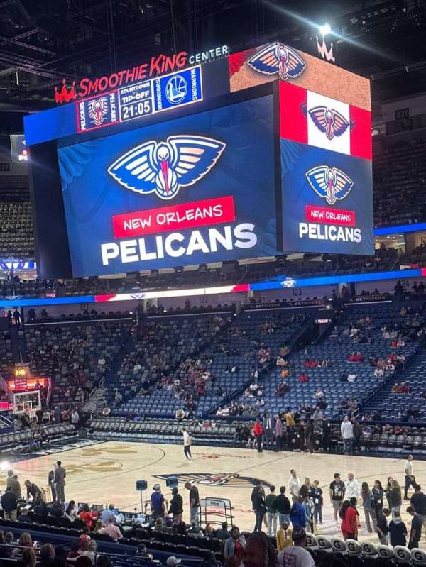 Smoothie King Center, section: 110, row: 24, seat: 14