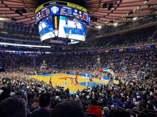Madison Square Garden, section: 120, row: 8, seat: 5
