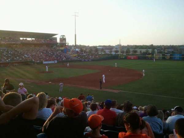 Hammons Field, section: B, row: 23, seat: 8