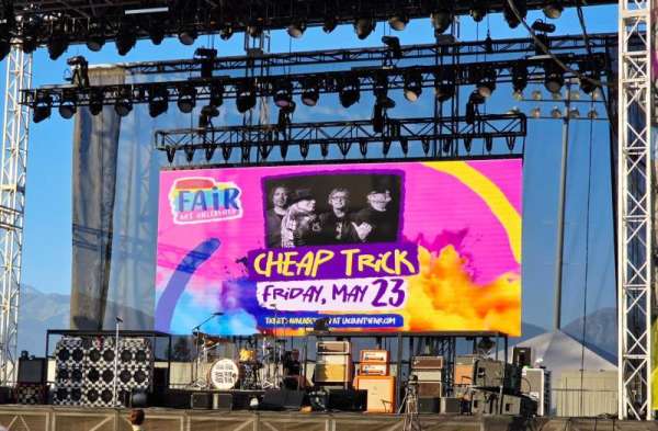 The Grandstand at the LA County Fair, section: SS2, row: S, seat: 12