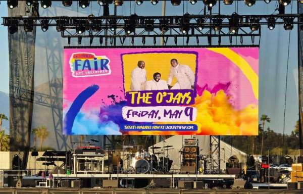 The Grandstand at the LA County Fair, section: R3, row: P, seat: 14