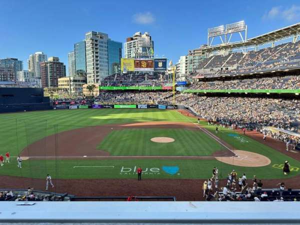 Petco Park, section: 208, row: 1, seat: 2