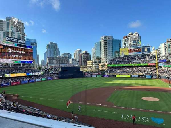 Petco Park, section: 208, row: 1, seat: 2