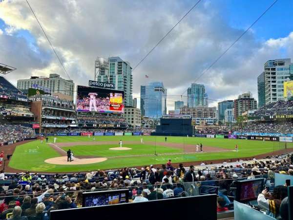 Petco Park, section: Premier Club J, row: 1, seat: 3