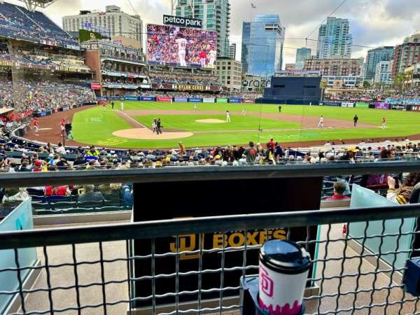 Petco Park, section: Premier Club J, row: 1, seat: 3