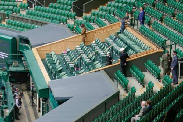 Wimbledon, Centre Court, section: 501, row: ZB, seat: 9