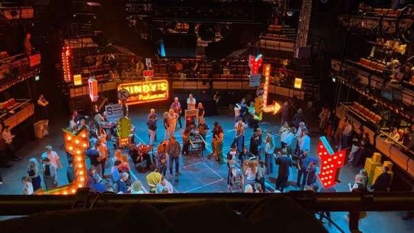 Bridge Theatre, section: Gallery 2, row: A, seat: 38