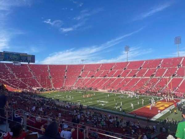Los Angeles Memorial Coliseum, section: 203A, row: 3, seat: 1
