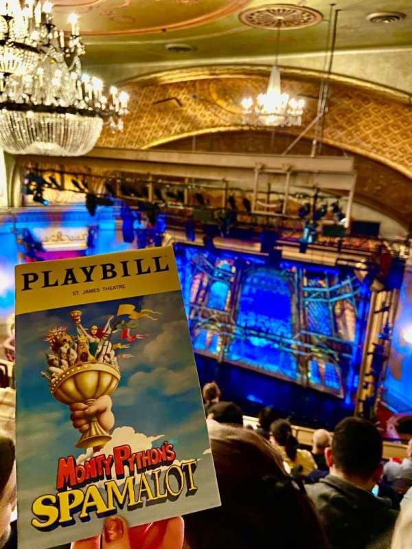St. James Theatre, section: Balcony R, row: F, seat: 14