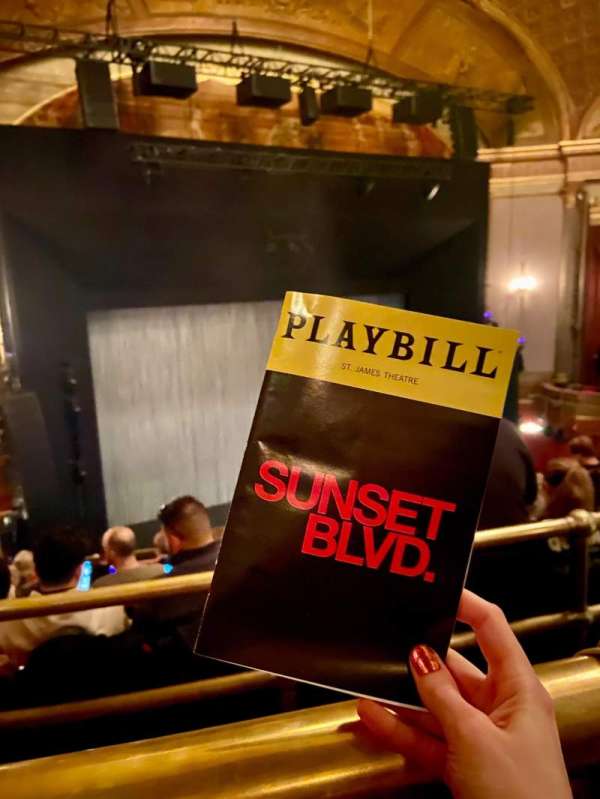 St. James Theatre, section: Mezzanine L, row: J, seat: 13