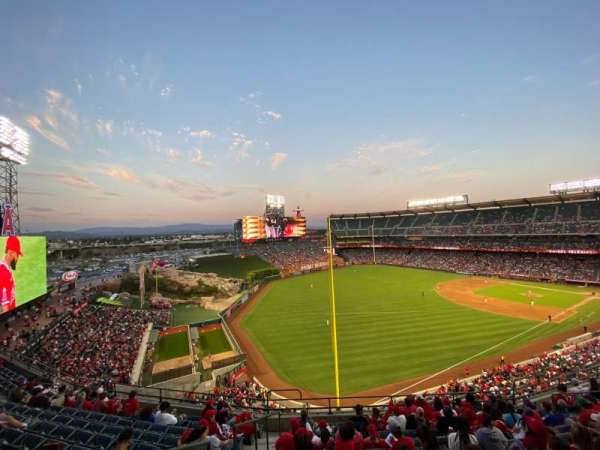 Angel Stadium, section: 406, row: H, seat: 1