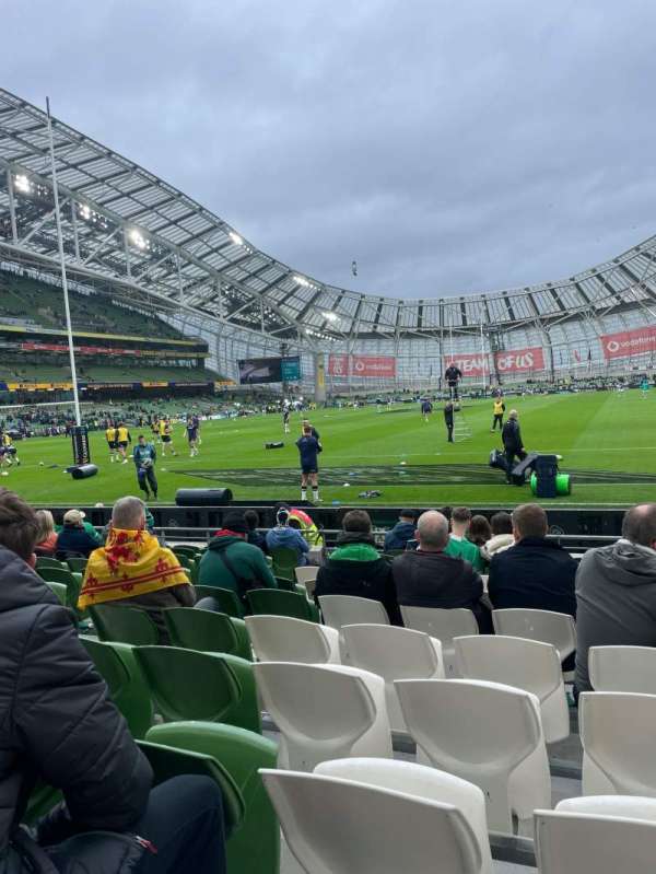 Aviva Stadium, section: 113, row: G