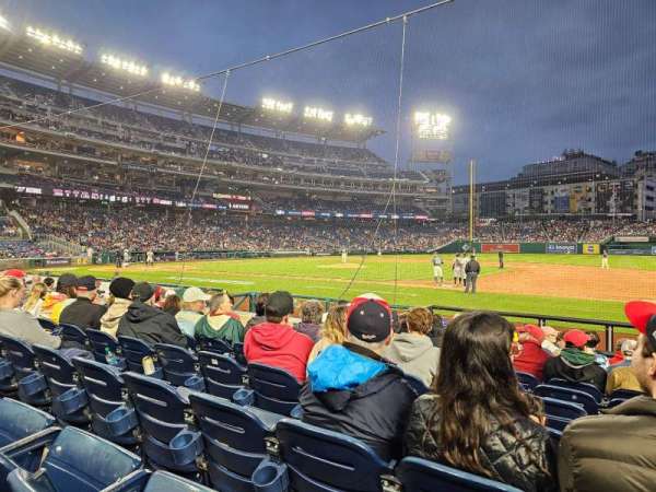 Nationals Park, section: 130, row: K, seat: 1