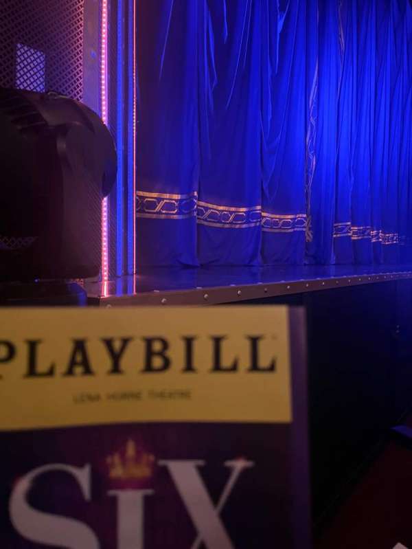 Lena Horne Theatre, section: Orchestra L, row: A, seat: 9