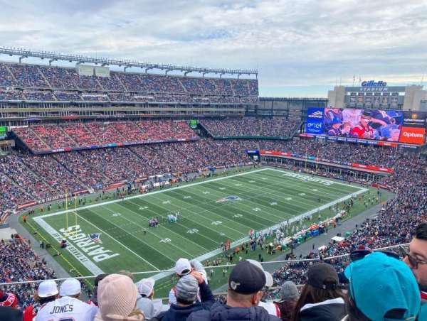 Gillette Stadium, section: 338, row: 5, seat: 8