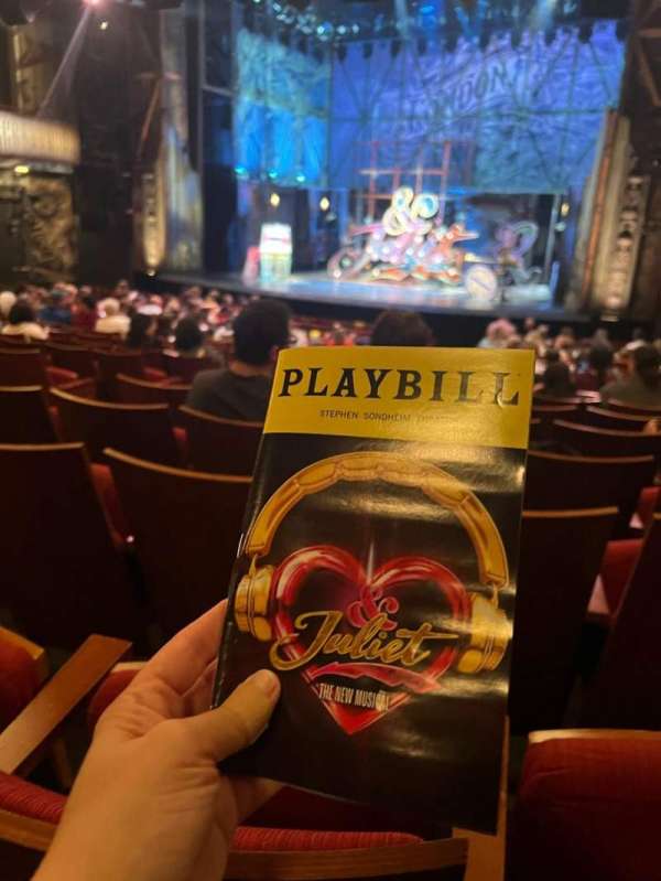 Stephen Sondheim Theatre, section: Orchestra R, row: S, seat: 12