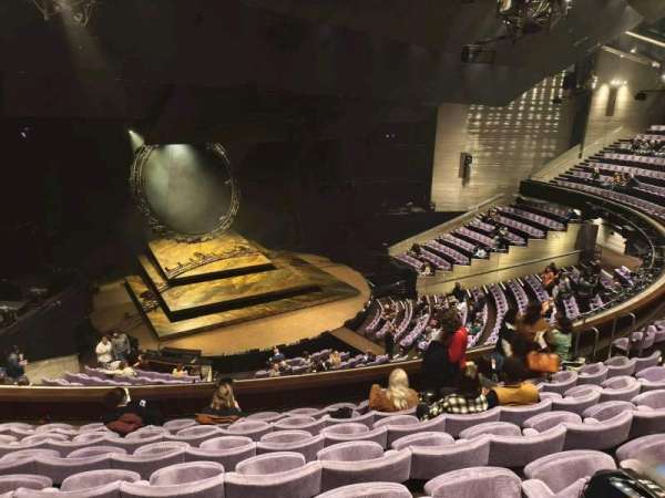 The Olivier Theatre at the National Theatre, section: Circle, row: G, seat: 70
