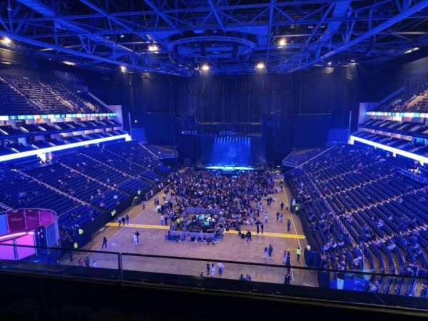 The O2, London, section: 412, row: B, seat: 738