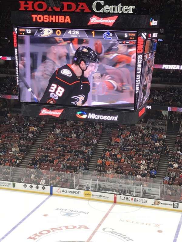 Honda Center, section: 410, row: K, seat: 9