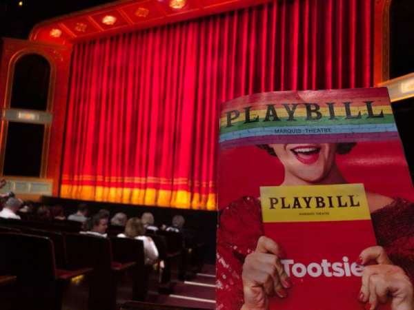 Marquis Theatre, section: Orchestra R, row: J, seat: 2