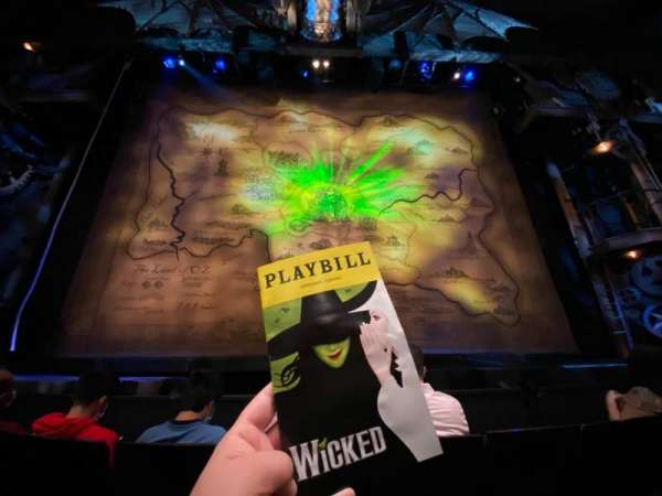 Gershwin Theatre, section: Orchestra C, row: DD, seat: 109