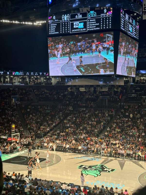 Barclays Center, section: 107, row: 8, seat: 3