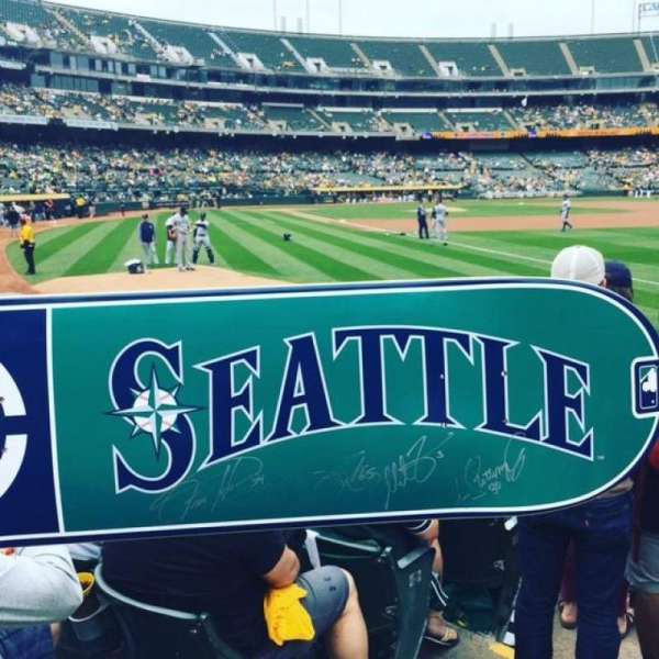 Oakland Coliseum, section: 105, row: 5, seat: 13-14