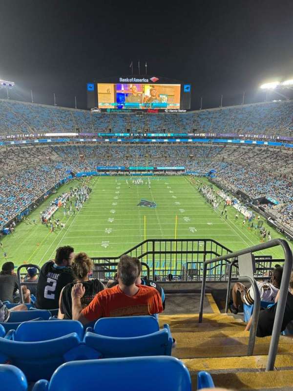 Bank of America Stadium, section: 529, row: 9, seat: 1