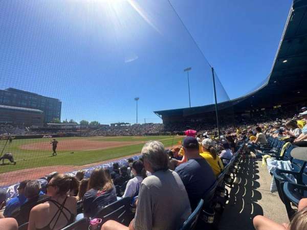 Durham Bulls Athletic Park, section: 115, row: E, seat: 14