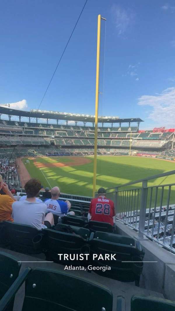 Truist Park, section: 210, row: 8, seat: 1