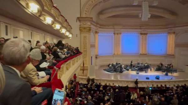 Carnegie Hall, section: Box 45, row: 1, seat: 1