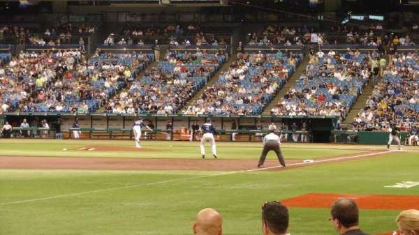 Tropicana Field, section: 135, row: H, seat: 8