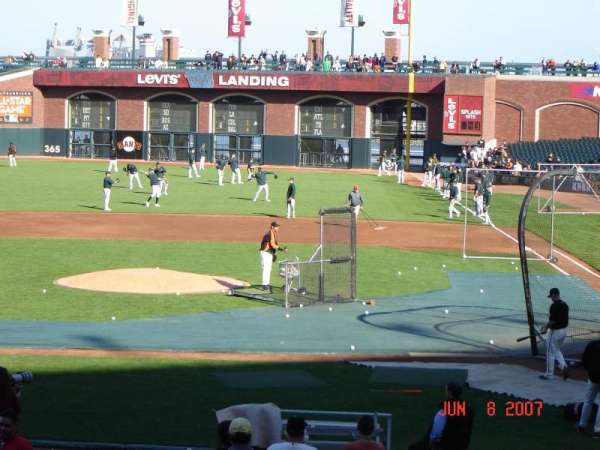Oracle Park, section: 122, row: 39, seat: 1